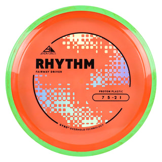 Axiom Discs Project Lab Coat Proton Rhythm Fairway Driver 7/5/-2/1 Orange/Green Red 166 grams