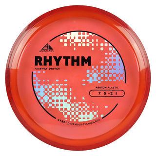 Axiom Discs Project Lab Coat Proton Rhythm Fairway Driver 7/5/-2/1 Red/Red Black 163 grams