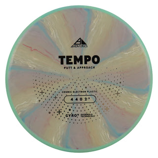 Axiom Disc Golf Cosmic Electron Tempo Putt and Approach 4/4/0/2.5 Red Blue/Teal 165 grams