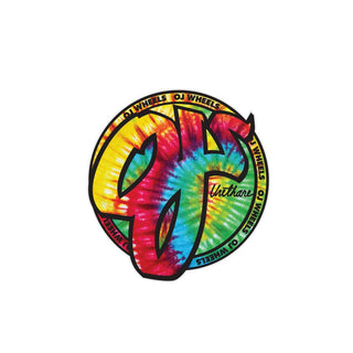 OJ Skateboard Wheels Sticker Trippy Juice Tie Dye 3.16"