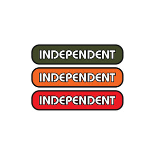 Independent Trucks Sticker Bar Cross Groundwork Assorted Color .75"