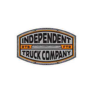 Independent Trucks Sticker ITC Curb Grey/Orange 3.25"