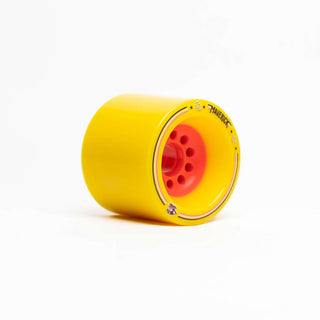88 Wheel Co Longboard Wheels Maverick Yellow/Pink 80mm 76A