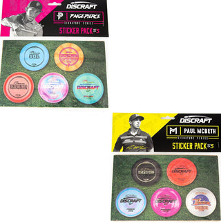Discraft Disc Golf McBeth and Pierce Signature Sticker Sheets - 10 2.5" Stickers