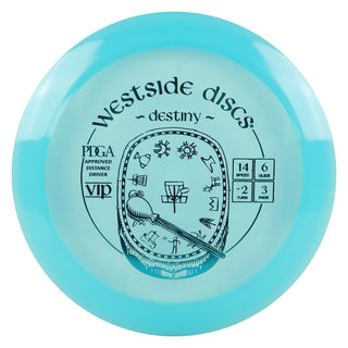 Westside Disc Golf VIP Destiny Distance Driver 14/6/-2/3 Blue/Blue 174 grams