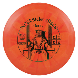 Westside Disc Golf Distance Driver Origio Burst King 14/5/-1.5/3 Orange/Green 173 grams