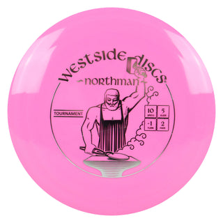 Westside Disc Golf Tournament Northman Fairway Driver 10/5/-1/2 Pink/Silver 176 grams