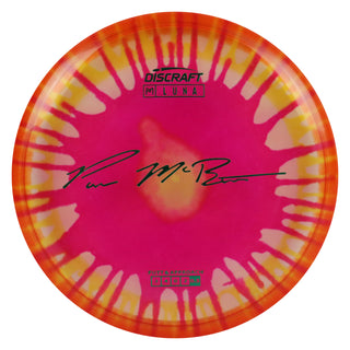 Discraft Disc Golf Paul McBeth Z Line Fly Dye Luna Putter 3/4/0/2 Red Splat/Green 174g