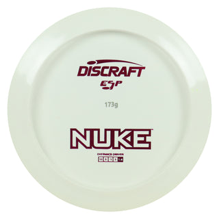 Discraft Disc Golf ESP Nuke Solid White Distance Driver 13/5/-1/3 White/Magenta 173g
