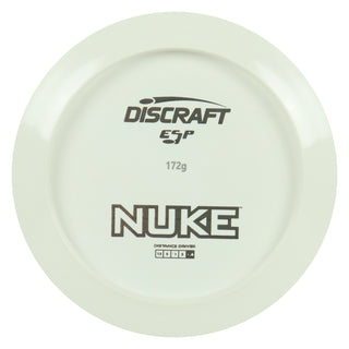 Discraft Disc Golf ESP Nuke Solid White Distance Driver 13/5/-1/3 White/Disc Holo 172g