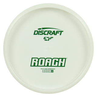 Discraft Disc Golf ESP Roach Solid White Putter 2/4/0/1 White/Green 170-172g