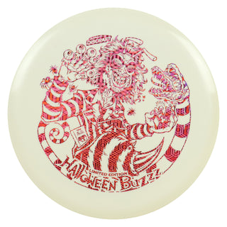 Discraft Disc Golf Halloween 2024 Buzzz Z Glo Single Foil Midrange Disc 5/4/-1/1 Magenta Hexagrams 176g