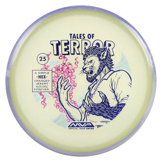 Axiom Disc Golf Particle Eclipse Hex Jeremy Koling 2025 Halloween SE Midrange 5/5/-1/1 Glow/Grey Blend 176 grams