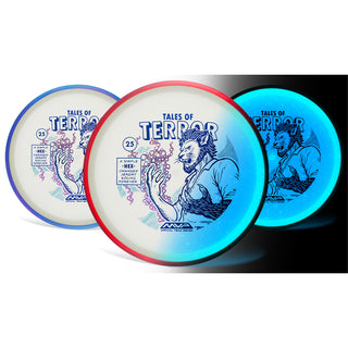 Axiom Disc Golf Particle Eclipse Hex Jeremy Koling 2025 Halloween SE Midrange 5/5/-1/1 Glow/White Red 176 grams
