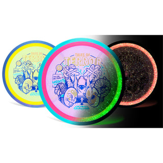 Axiom Disc Golf Particle Proton Insanity Silva Saarinen 2025 Halloween SE Distance Driver 9/5/-2/1.5 Orange/Yellow 172 grams