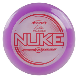 Discraft Disc Golf Ricky Wysocki Signature Series Z Line Nuke Distance Driver 13/5/-1/3 Purple/Maroon 170-172g