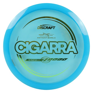 Discraft Disc Golf Anthony Barela Signature Series Z Line Cigarra Fairway Driver 7/6/-1/2 Blue/Olive 170-172g