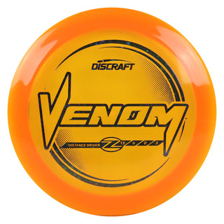 Discraft Disc Golf Z Line Venom Distance Driver 13/5/0/3 Orange/Black Stars 173-174g