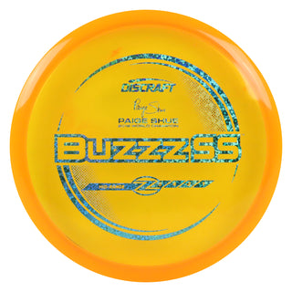 Discraft Disc Golf Paige Shue Signature Z Line Buzzz SS Midrange 5/4/-2/1 Orange/Blue Hearts 173-174g