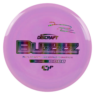 Discraft Disc Golf Paul McBeth Signature ESP Buzzz Midrange 5/4/-1/1 Pink/Rainbow/Tie Dye Shimmer 164-166g