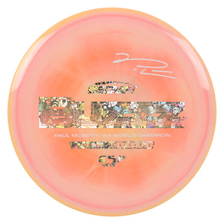 Discraft Disc Golf Paul McBeth Signature ESP Buzzz Midrange 5/4/-1/1 Peach/Buzzz Holo/White 172g