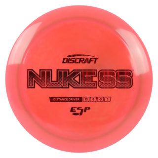 Discraft Disc Golf ESP Nuke SS Distance Driver 13/5/-3/3 Red/Red Lines 173-174g