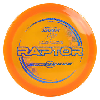 Discraft Disc Golf Paige Pierce Z Line Raptor Fairway Driver 9/4/0/3 Orange/Blue Shimmer 167-169g