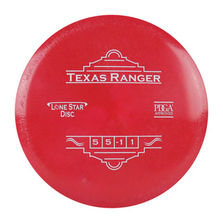 Lone Star Disc Golf Lima Ranger Midrange 5/5/-1/1 Red/White 155 grams