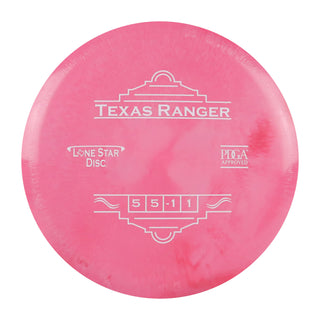 Lone Star Disc Golf Lima Ranger Midrange 5/5/-1/1 Light Red/White 154 grams