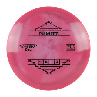 Lone Star Disc Golf Alpha Nimitz Distance Driver 11/5/-1/3 Grey Pink/Black 173 grams