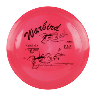 Lone Star Disc Golf Bravo Warbird Distance Driver 12/6/-1/3 Red/Red 173 grams