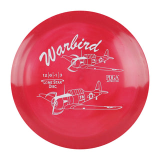 Lone Star Disc Golf Lima Warbird Distance Driver 12/6/-1/3 Red/White 152 grams