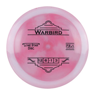 Lone Star Disc Golf Lima Warbird Distance Driver 12/6/-1/3 Pink Grey Swirl/Black 152 grams