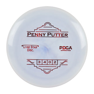 Lone Star Disc Golf Bravo Penny Putter 3/4/0/2 Grey/Red 172 grams
