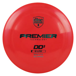 Discmania Disc Golf Premier Q-Line DD3 Distance Driver 12/6/-1/2 Red/Turquoise 168 grams