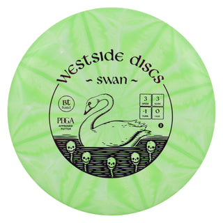 Westside Disc Golf BT Hard Burst Swan 2 Putter 3/3/-1/0 Green/Purple 173 grams