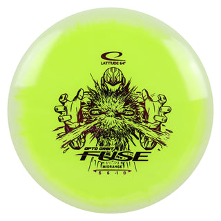 Latitude 64 Disc Golf Opto Orbit Fuse Midrange 5/6/-1/0 Yellow/Purple 174 grams