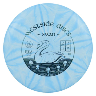 Westside Disc Golf BT Hard Burst Swan 2 Putter 3/3/-1/0 Blue/Slate 173 grams