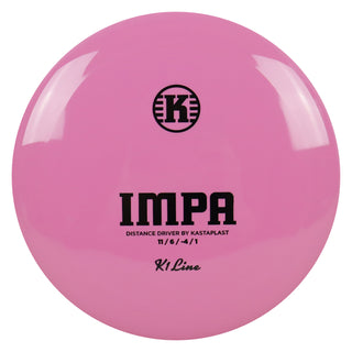 Kastaplast Disc Golf K1 Impa Distance Driver 11/6/-4/1 Dark Pink/Black 174 grams