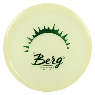 Kastaplast Disc Golf K1 Glow Berg X Putter 1/1/1/2 Glow/Green 174 grams