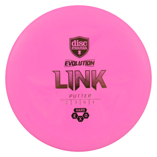 Discmania Disc Golf Hard Exo Link Putter 2/3/0/1 Pink/Gold 173 grams