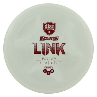 Discmania Disc Golf Soft Exo Link Putter 2/3/0/1 Light Grey/Red 173 grams