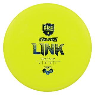 Discmania Disc Golf Soft Exo Link Putter 2/3/0/1 Yellow/Blue 174 grams