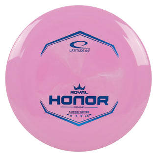 Latitude 64 Disc Golf Royal Grand Honor Fairway Driver 9/5/0/2.5 Pink/Blue 173 grams