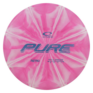 Latitude 64 Disc Golf Retro Burst Pure Putter 3/3/-1/1 Pink/Slate 173 grams