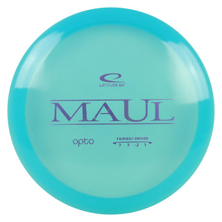 Latitude 64 Disc Golf Opto Maul Fairway Driver 7/7/-2/1 Blue/Lavender 174 grams