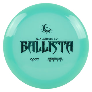Latitude 64 Disc Golf Opto Moonshine Ballista Distance Driver 14/5/-1/3 Blue/Turquoise 173 grams