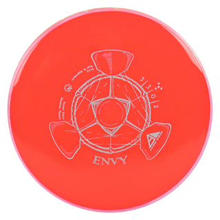 Axiom Disc Golf Neutron Envy Putter 3/3/0/2 Red/Pink Lime 171 grams