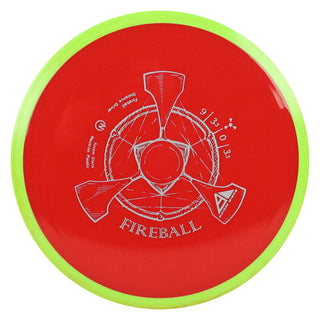 Axiom Disc Golf Neutron Fireball Distance Driver 9/3.5/0/3.5 Red/Lime Blend 162 grams