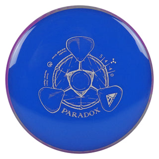 Axiom Disc Golf Neutron Paradox Midrange Driver 5/4/-4/0 Royal Blue/Purple Grey 172 grams